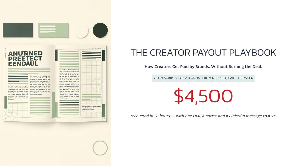 The Creator Payout Playbook cover